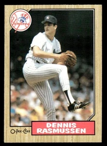 1987 O-Pee-Chee - Dennis Rasmussen #555 - Picture 1 of 2