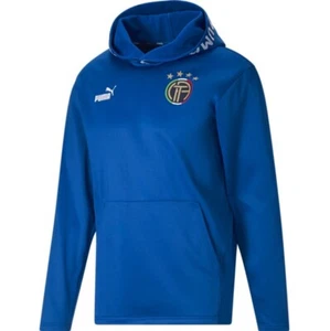 Puma Italy Ftbl Core Fleece Hoodie Soccer Blue 770096-08 Mens Size L - Picture 1 of 2