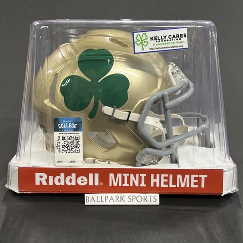 Notre Dame Fighting Irish - Riddell NCAA Speed Mini Football Helmet (Shamrock) Cover