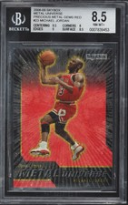 2008 Michael Jordan Metal Universe Precious Metal Gems PMG Red /50 #23 BGS 8.5🔥