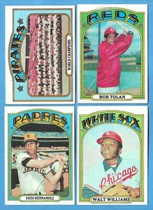 1972 Topps baseball - less than EX - You Pick 'Em
