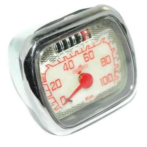 LAMBRETTA LD D INNOCENTI VEGLIA 100 KMH SPEEDOMETER REPRODUCTION SPEEDO - Picture 1 of 4
