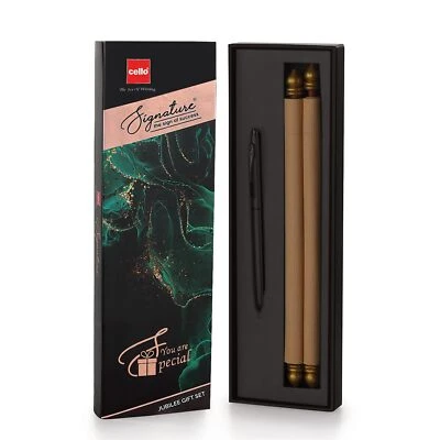 Cello Signature Jubilee Gift Set|Blue Ink|1 Ball Pen + 1 Birthday Premium Metal - image 1 of 4