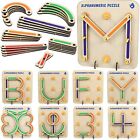 Pre School Educational Wooden Alphabets Construction Puzzle Toys for Kids 3+ Yrs