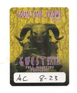 Counting Crows 2018 Tour Satin Guest Backstage Pass - Bild 1 von 1