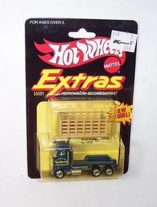 Camión Ford Hot Wheels Mattel Vintage BW Blackwall Extras con plataforma de estacas - sin usar, en caja - Imagen 1 de 6
