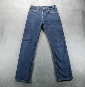Vintage Levis 505 Jeans Herren 33x34 Blau Regular Straight Y2K Dark Wash Denim - Bild 1 von 10