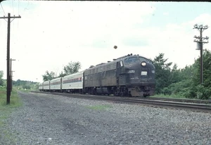 AMTRAK PENN CENTRAL 262 Eisenbahn Zug Lokomotive ROTTERDAM JCT Foto Dia - Bild 1 von 1