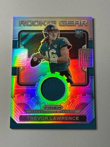 2021 Panini Prizm - Trevor Lawrence #RG-1 Rookie Gear Silver Prizm Jersey RC - Picture 1 of 2