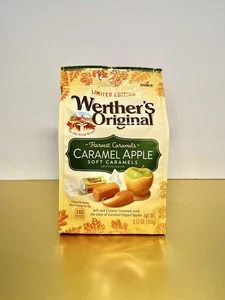 🟢 New Limited Fall Werther’s Harvest Caramel Apple SOFT Candy 8.57oz (1 Bag) - Picture 1 of 2
