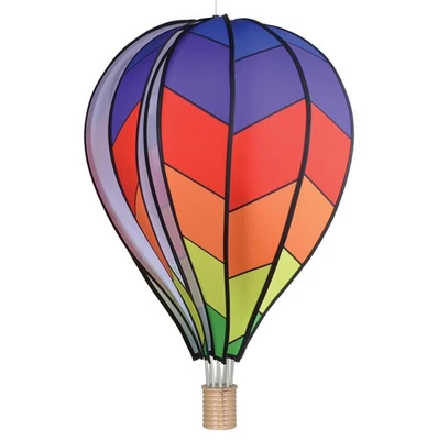 Globo de Aire Caliente Colgante Jardín Spinner 26" - Vibrante Diseño Chevron Arco Iris,... Foto 1 de 4