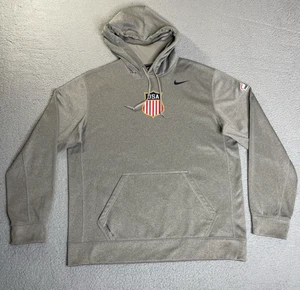 USA Team Hockey Nike Therma-Fit Sweatshirt Hoodie Herren Large grau - Bild 1 von 17