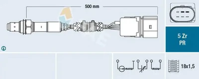 Sonde lambda à large bande 75038 FAE pour VW SEAT SKODA - Photo 1/4