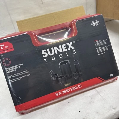 Juego de enchufes de impacto profundo SAE Sunex 2668 1/2" Drive 39 piezas Foto 1 de 4