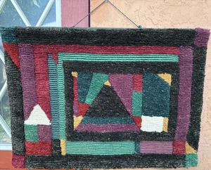 Vintage Ca1990 Wandbehang Fiber Art I.C.A. 40” mal 29” - Bild 1 von 6