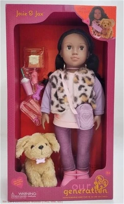 Our Generation Josie & Jax 18" Doll & Pet Puppy Set