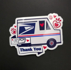 Thank You USPS - Pegatina de vinilo impermeable 4" - Imagen 1 de 2