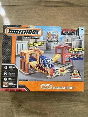 Matchbox Mission Flame Smashers Buildings Fire Engine Brand New in Box - Image 1 of 4