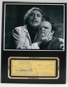 Gene Wilder Reproducción Signed Check Display - Imagen 1 de 3