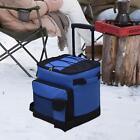 Rolling Cooler Cart Wheeled Cooler with Pocket Food Container Case Collapsible
