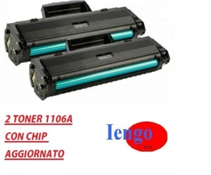 2 TONER COMPATIBILE 1106A CON CHIP PER HP Laser MFP 135a,135w,137fnw,107a - Foto 1 di 1