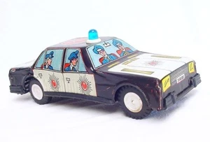 Gürel Turkey 1:30 FIAT 131 "POLIS" POLICE 18.5cm Tin Toy Car NM 1975 ULTRA RARE! - Picture 1 of 11