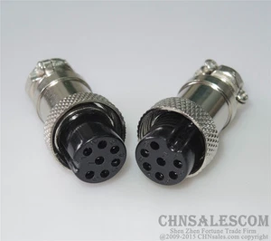 2 pcs 7 Pin GX16-7P Plug Connector of Welding Machine Control Line Fast Joint - Picture 1 of 3