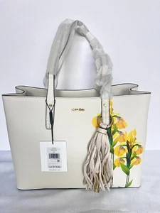 NWT Calvin klein Women White Tote Bag - Picture 1 of 7