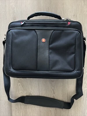 Bolsa transportadora Victorinox 17" laptop grande slimline preta estojo de computador suíço - Imagem 1 de 2