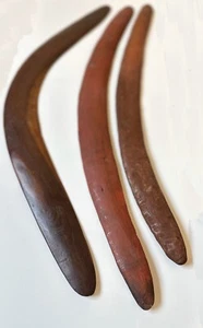 Group of 3 West Australian Aboriginal Boomerangs - Picture 1 of 3