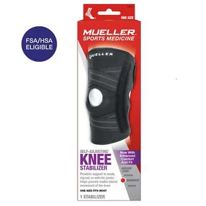 Mueller Self Adjusting Knee Stabilizer, Black, One Size Fits Most - Picture 1 of 6