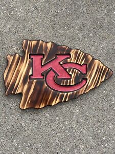 Kansas City Chiefs Wood & Resin Wall Plaque