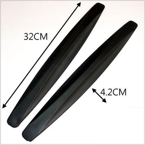 CAR BUMPER MOULDING TRIM SCRATCH PROTECTOR BLACK X 2 PIECES - Picture 1 of 3