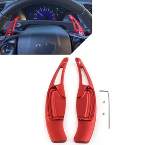 Steering Wheel Shift Paddle Shifter Extension Fit Honda Civic 9th 2012-2015 Red - Picture 1 of 5