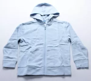Old Navy Unisex Kid's Solid Relaxed Zip Hoodie Jacket EJ3 Blue Medium (8) NWT - Picture 1 of 4