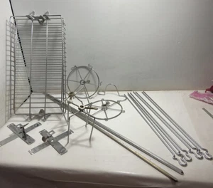 vtg Charmglow III Electric Rotisserie Shishkebab skewer Wheel Basket Grill PARTs - Picture 1 of 6