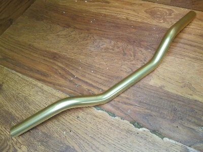 NOS VINTAGE BELLERI 23.5 x 550W RISER BIKE HANDLEBAR - GOLD ANODIZED - Image 1 of 4