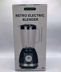 Servappetit Black 50s Retro Style Electric Countertop Blender 3-Speed SERV NIB - Picture 1 of 5