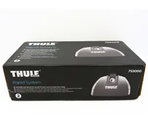 THULE RAPID SYSTEM 753000 LOW PROFILE FOOT PACK OF 4 WITH KEYS REF H - Picture 1 of 5