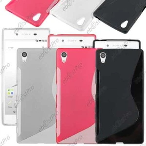 Housse Etui Coque Silicone Motif S-line Gel Souple Sony Xperia Z5, Z5 Dual, Film - Photo 1 sur 12