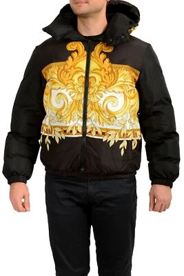 Versace Men's Barocco Reversible Hooded Full Zip Parka Jacket US L IT 52 - Image 1 of 4