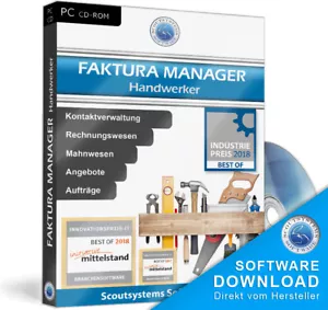Software für Trockenbauer,Maler,Tischler,Zimmerleute u.a. Rechnungsprogramm - Picture 1 of 12