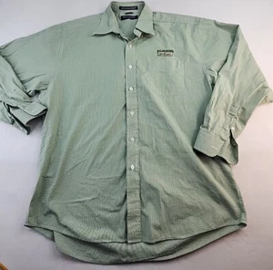 Seal Tight Logo Nantucket Poplin Mens XL Mini Check Long Sleeve Cotton Shirt - Picture 1 of 10