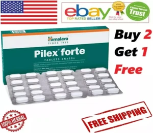 Himalaya PILEX FORTE Tablets Herbal 1 Box 60 Tab FREE SHIP 2026 BUY 2 GET 1 FREE - Picture 1 of 9