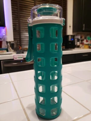 Ello Syndicate BPA-Free 20 Ounce Glass Water Bottle with Flip Lid - Image 1 of 4