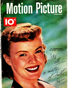 7-1951 June Haven d2005 autograph on Motion Picture Magazine Great Shape - Picture 1 of 4