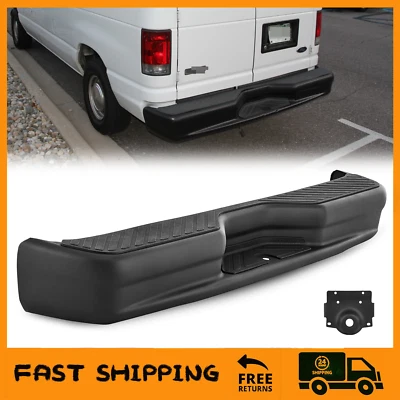 For 1992-2014 E150 E250 Ford Econoline Black Rear Step Bumper Assembly Completed - Image 1 of 4