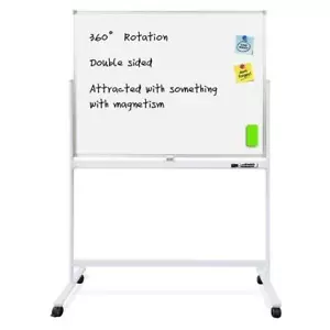 HAND IN HAND Double Sided Mobile Magnetic Whiteboard 1100x830mm with free gift - Picture 1 of 11