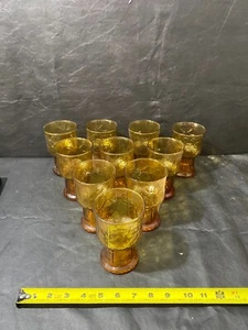 Libbey Country Garden Vintage vaso lote de 10 de los vasos medianos de 5" - Imagen 1 de 11