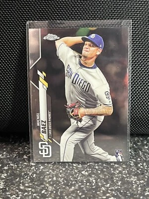 2020 Topps Chrome Michael Baez #187 San Diego Padres  Free Shipping - Image 1 of 2